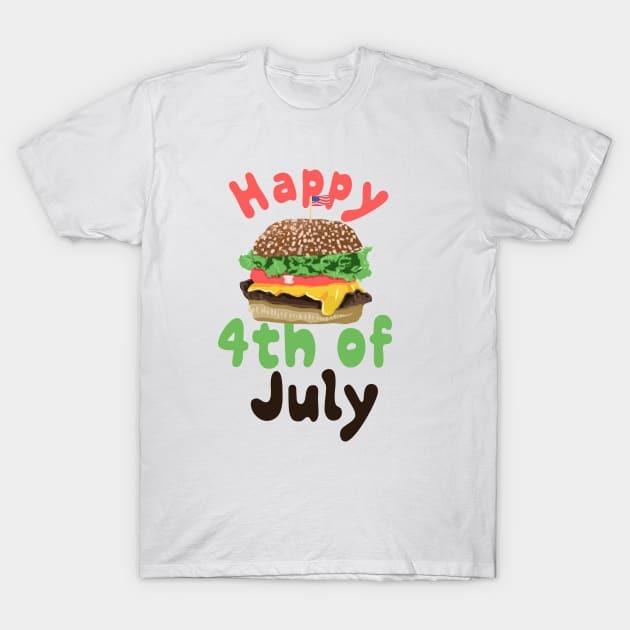 Burger 4th of July Independence Day shirt