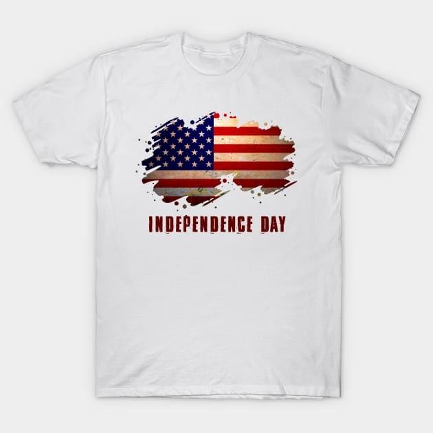 Independance Day USA flag shirt