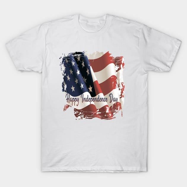 USA flag happy Independence Day shirt